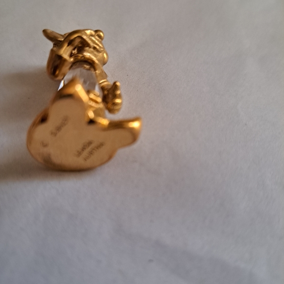 RARE Disney Dopey 1.5" gold tone and crystal  figurine Australia. - Picture 3 of 4